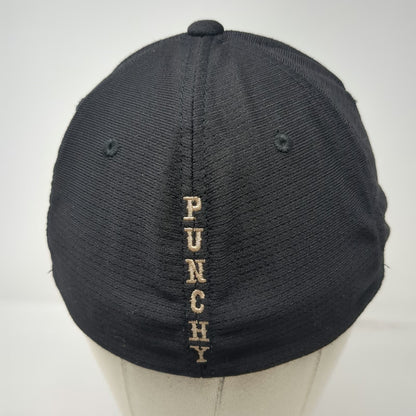 Hooey Baseball Cap Beige Black Plaid M Punchy Flexfit Stretch Logo Graphic Hat