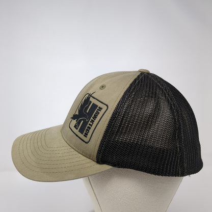 Hawktech Fitted Mesh Back Trucker Hat Brown L/XL Colorblock Richardson
