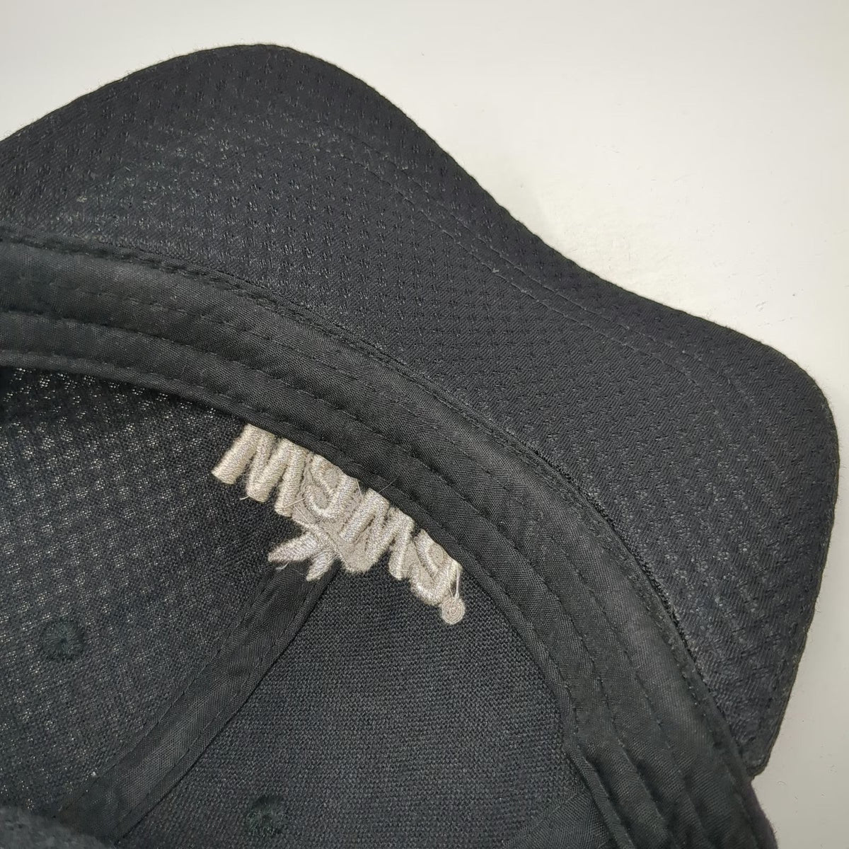 Wawa Baseball Cap Black One Size Performance Mesh Strapback Hat logo Embroidered