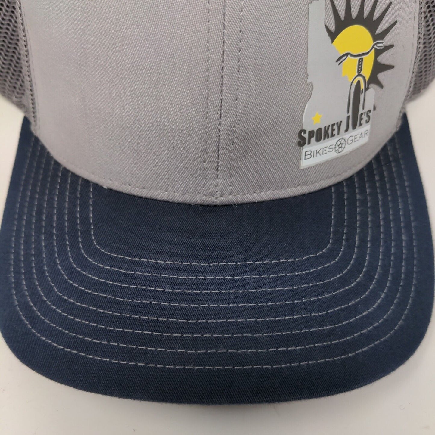 Spokey Joe's Bikes Gear Snapback Trucker Hat Gray One Size Mesh Back Richardson