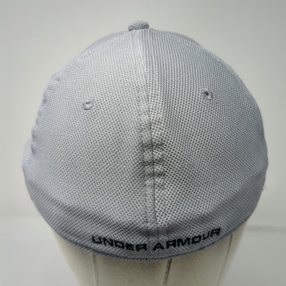 Under Armour Baseball Cap Gray XL Fitted Mesh Stretch Fit Breathable Hat