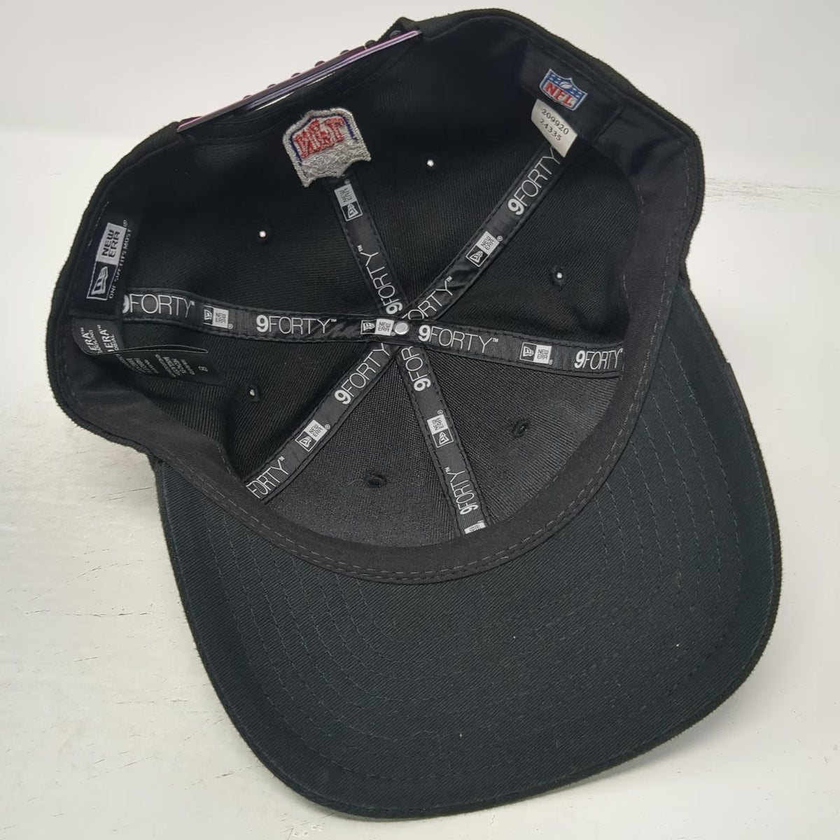 New Era Philadelphia Eagles NFL Super Bowl LIX Black Snapback OS Hat 9FORTY