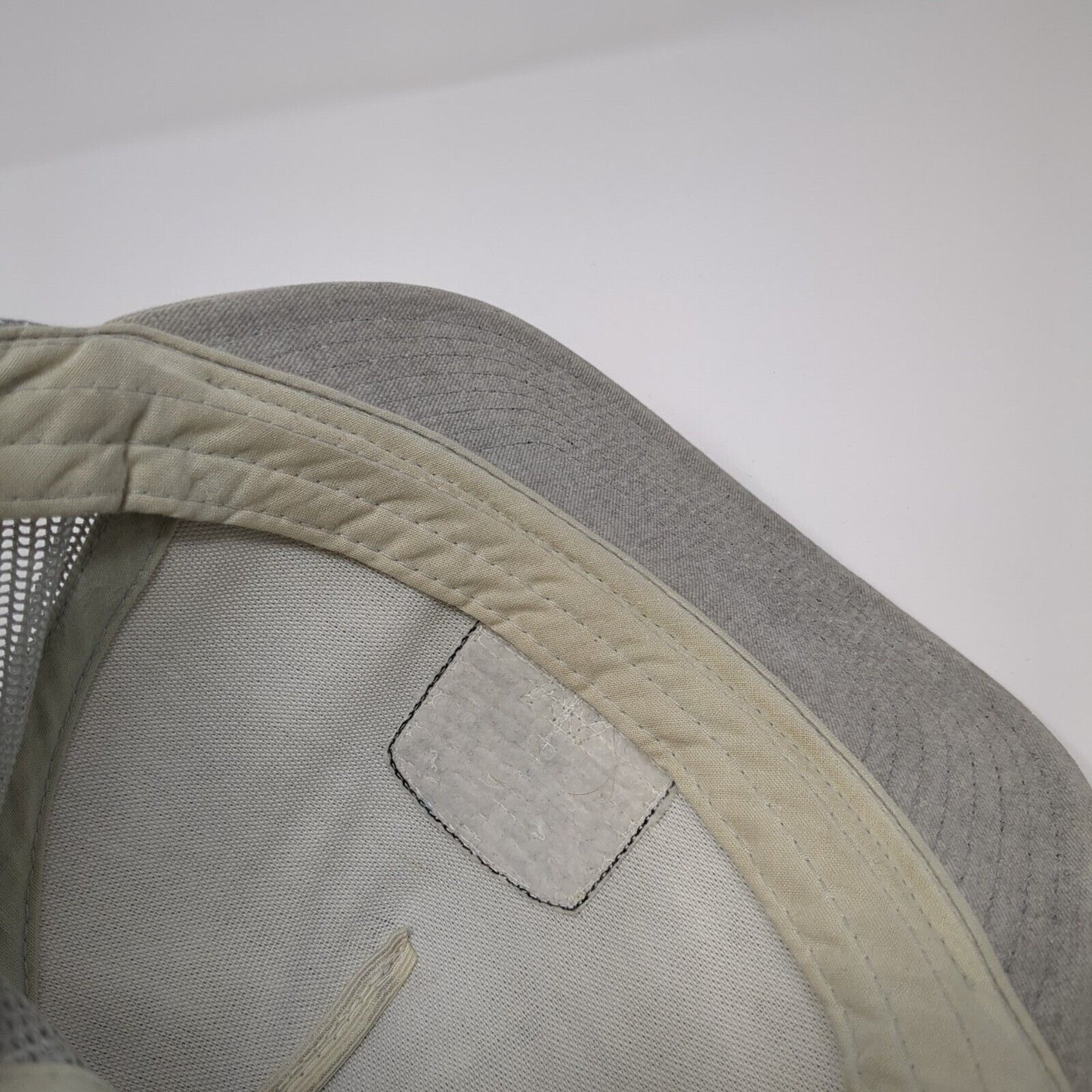 RVCA VA The Balance of Opposites Snapback Trucker Hat Gray One Size Mesh Back