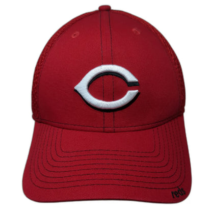 Cincinnati Reds MLB New Era Baseball Cap Red L 39THIRTY Stretch Fit Mesh Hat