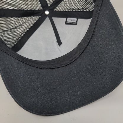 Brixton Snapback Mesh Back Trucker Hat Black One Size Solid Adjustable