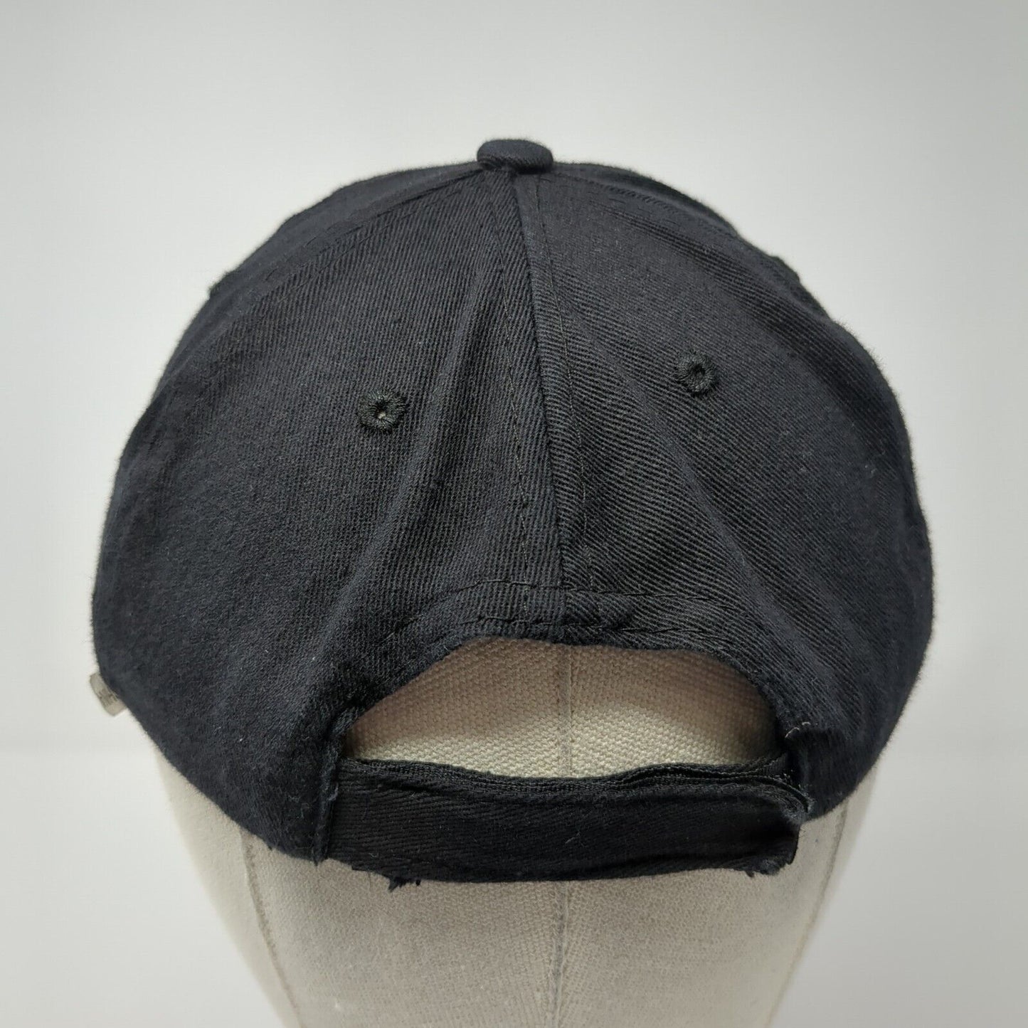 Car And Driver Strapback Hat Black One Size Adjustable Embroidered Vented Holes