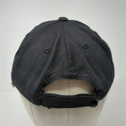 Car And Driver Strapback Hat Black One Size Adjustable Embroidered Vented Holes