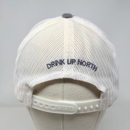 Leelanau Cellars Drink Up North Snapback Mesh Back Trucker Hat Gray One Size