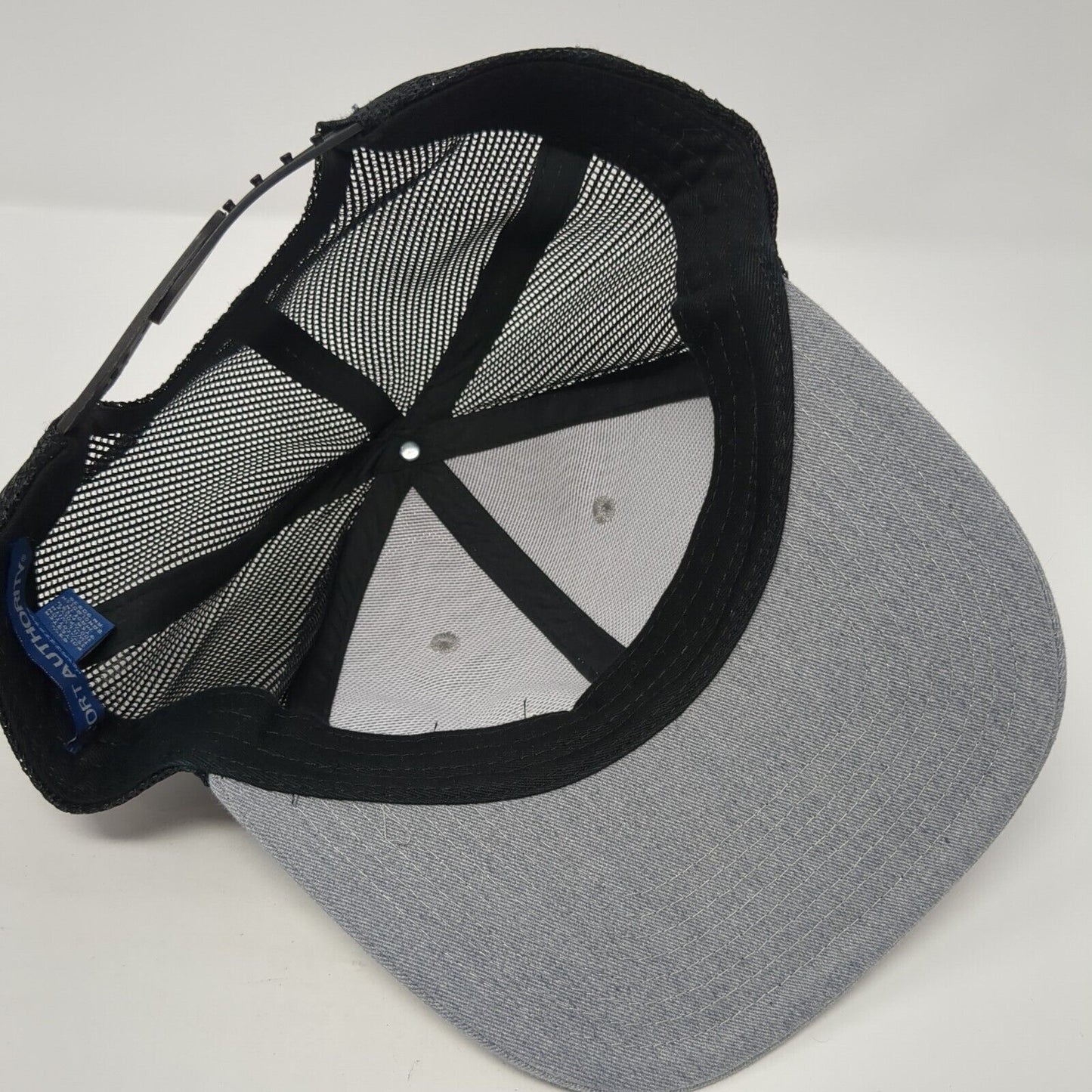 JSP Snapback Mesh Back Trucker Hat Gray One Size Port Authority 6 Panel