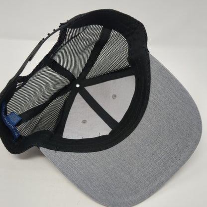 JSP Snapback Mesh Back Trucker Hat Gray One Size Port Authority 6 Panel