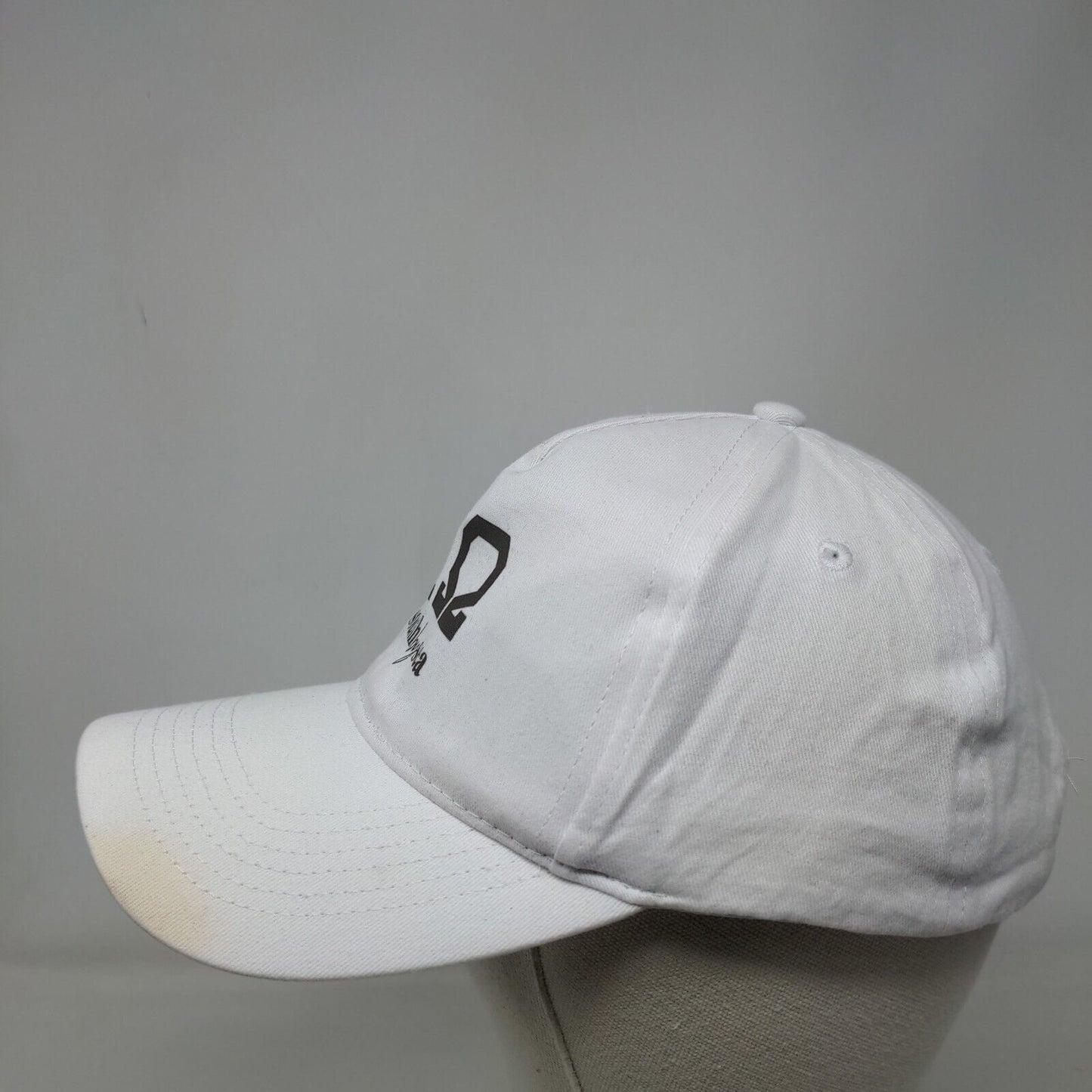 XΩ Chi Omega South by Sea Slideback Hat White OS Vented Holes 6 Panel BIG X