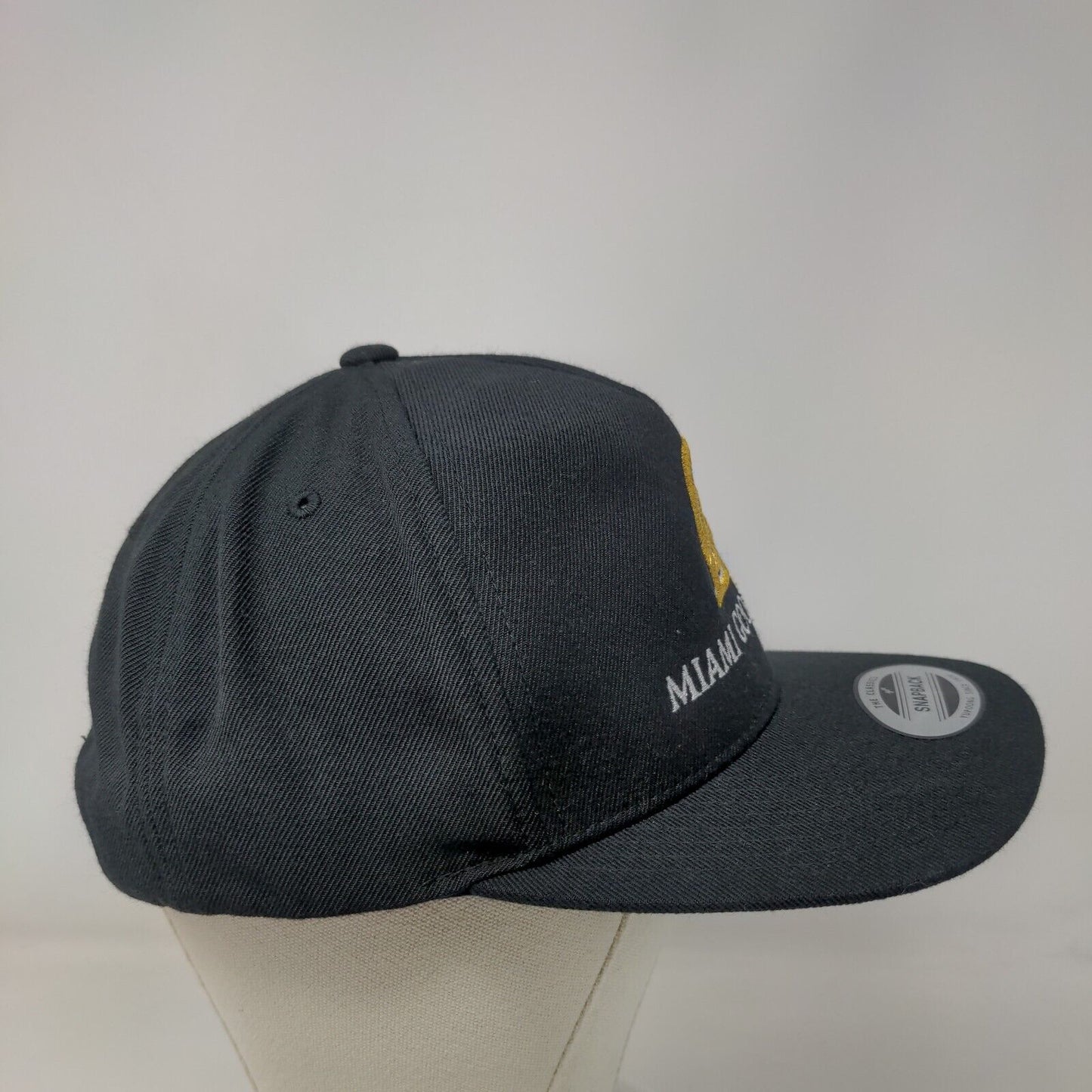 Miami Good Life Snapback Hat Black One Size Embroidered Yupoong