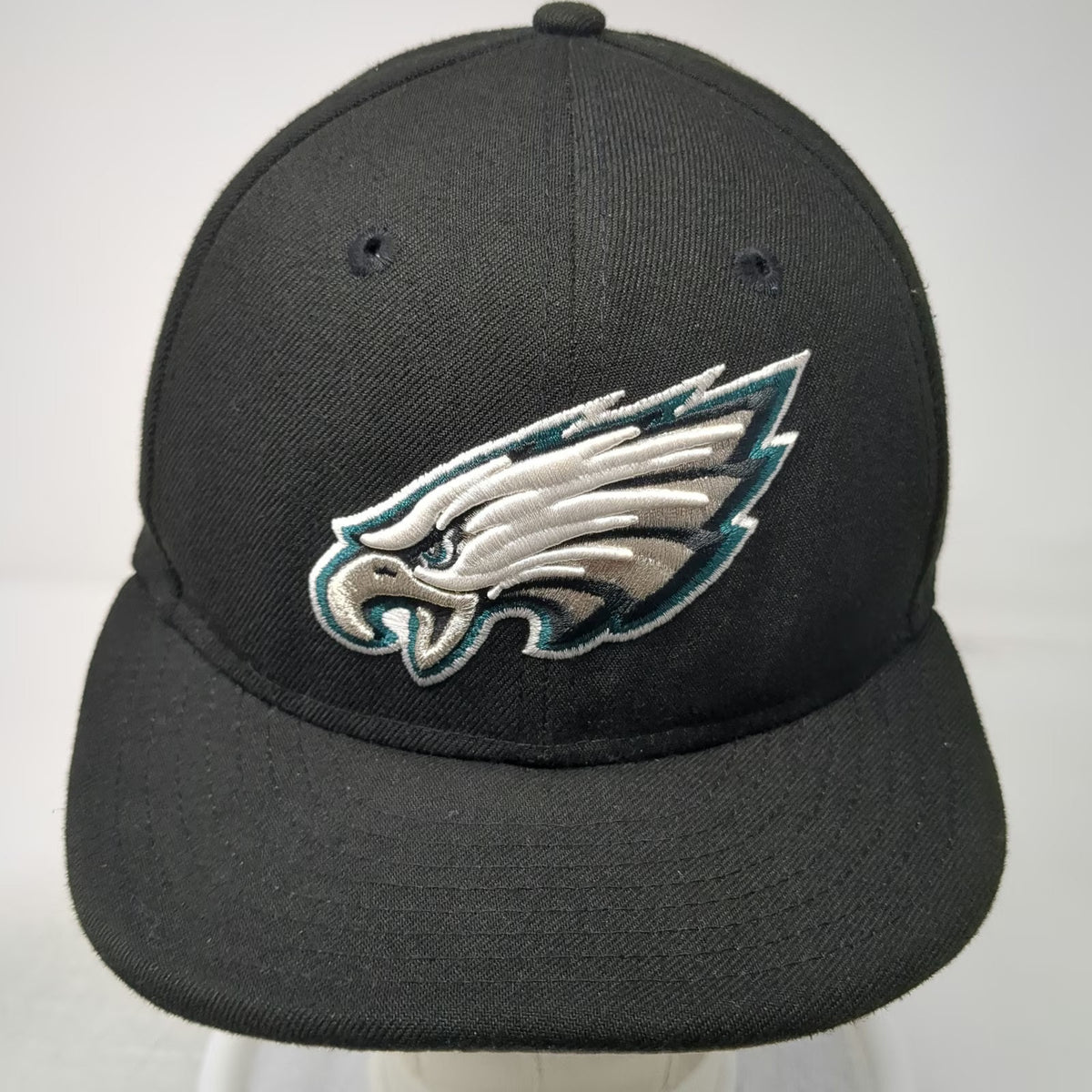 Philadelphia Eagles NFL New Era Snapback Black One Size 9FIFTY Hat Gray Brim
