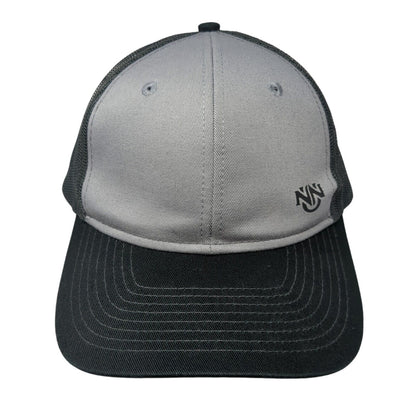 Port Authority Snapback Mesh Back Trucker Hat Gray One Size Logo Outdoor
