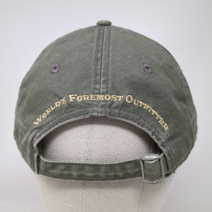Cabela's Green Baseball Cap One Size Slideback Worlds Foremost Outfitter Fishing