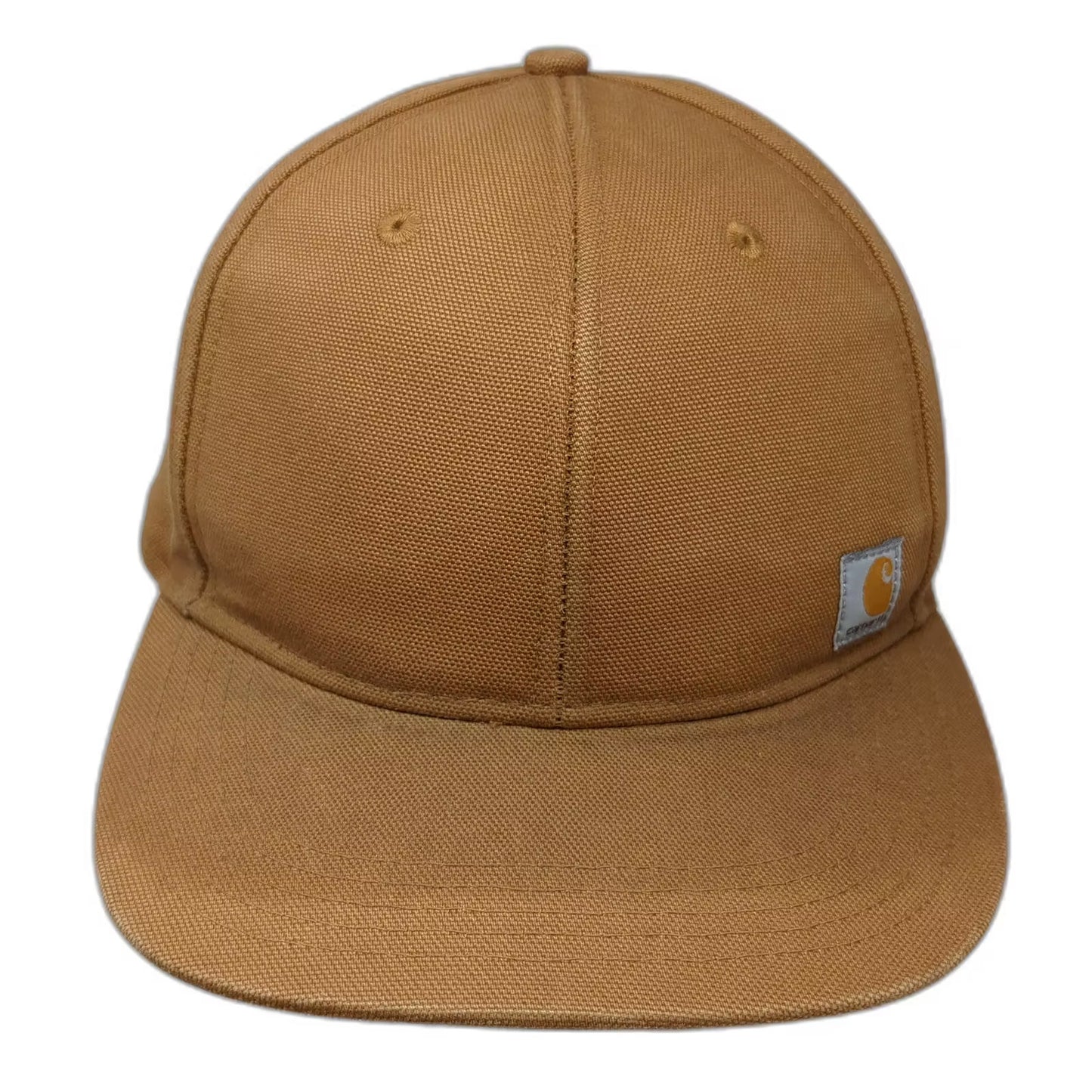 Carhartt Brown Snapback Hat One Size Adjustable Embroidered Logo Canvas Work