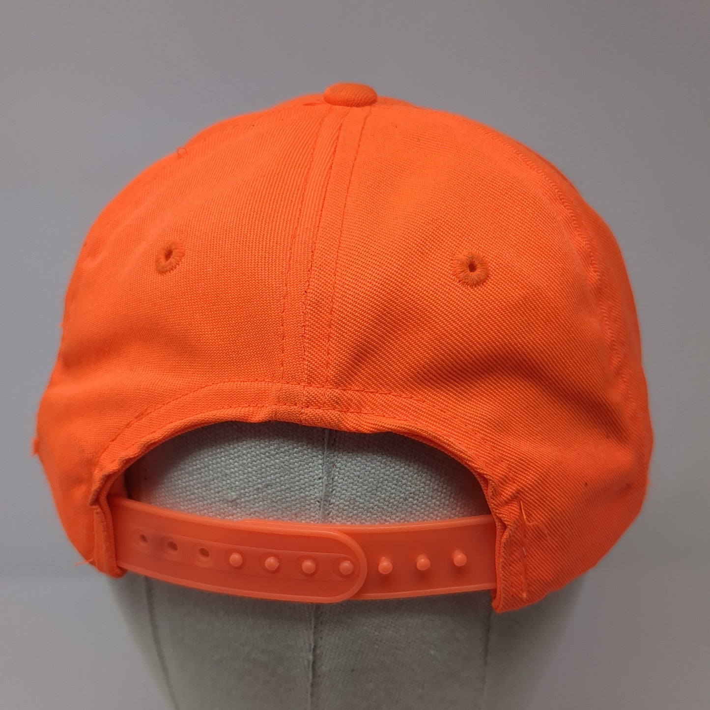 Donelson Cycles Snapback Hat Orange One Size Embroidered Speckled