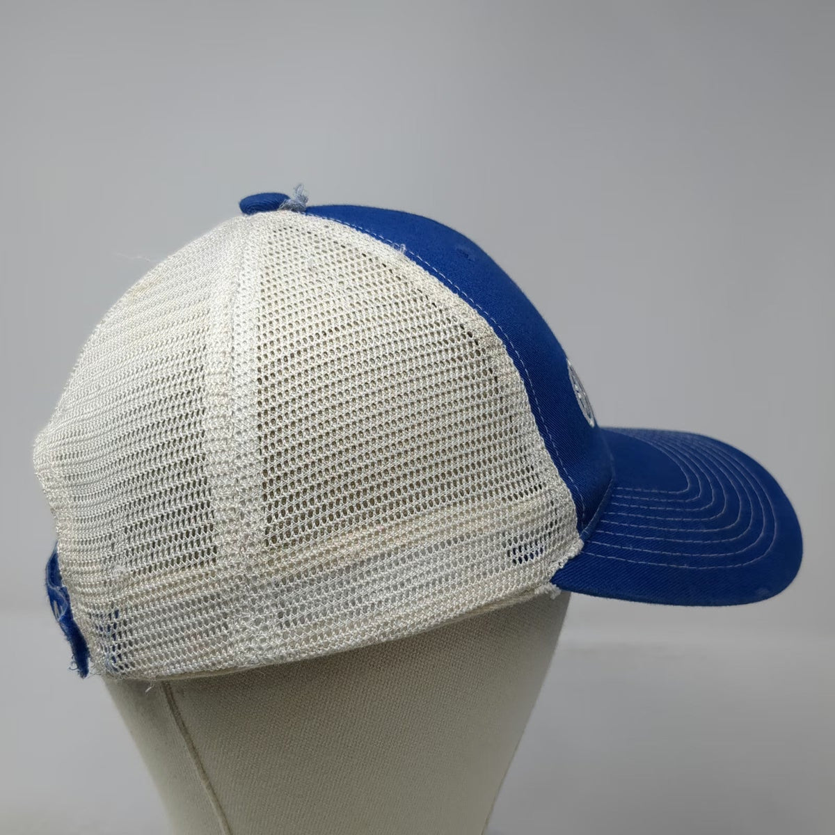 Yamaha Blue One Size Baseball Cap Mesh Trucker Hat Embroidered Logo Racing White