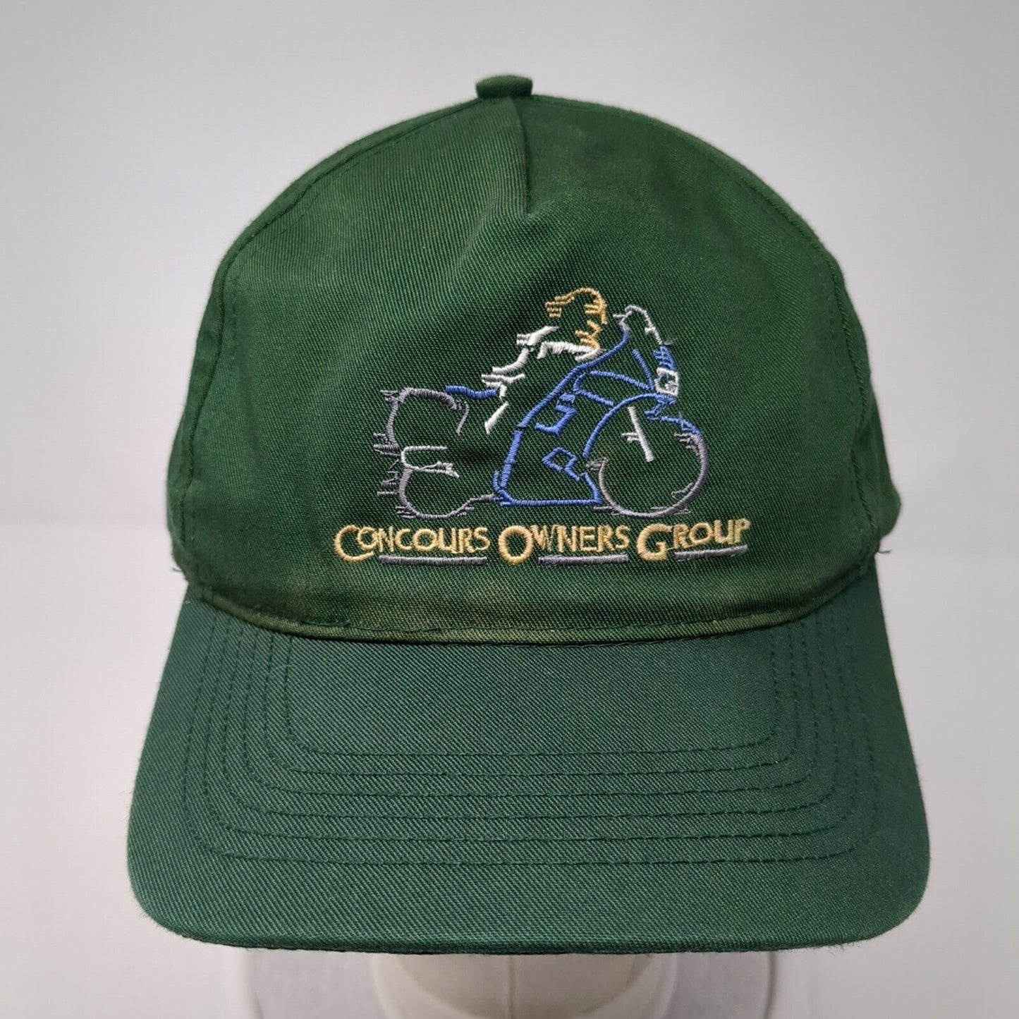 Concours Owners Group Snapback Hat Green One Size Solid Adjustable