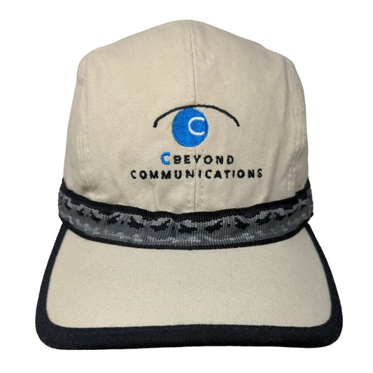 Beyond Communications Slideback Hat Tan Large Embroidered Adjustable Kavu