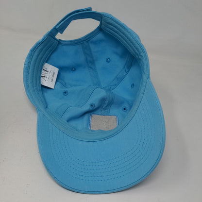 A&F Men's Strapback Hat Blue 100% Cotton Embroidered Shark Logo