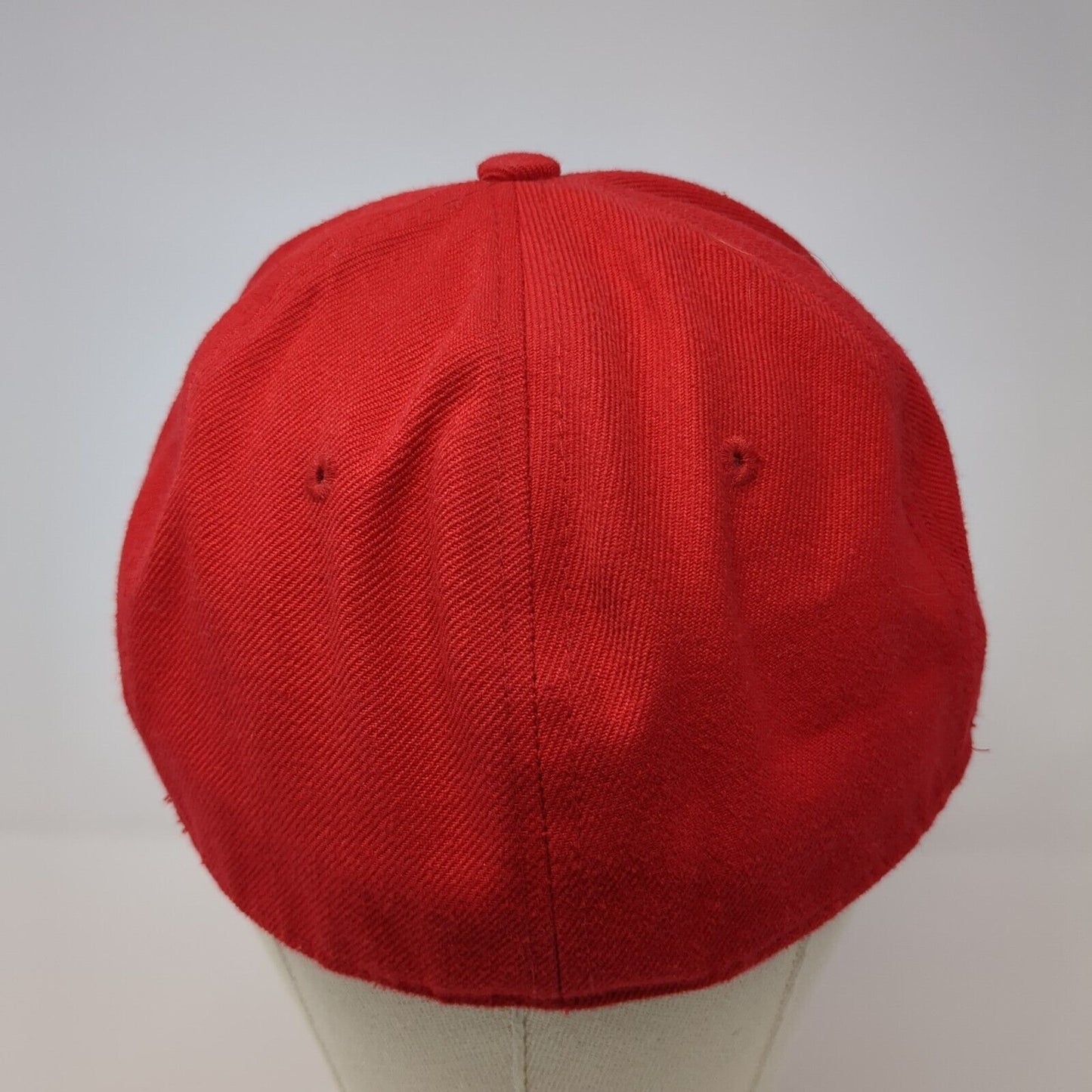 Hatco Premium Original Flat Fitted Baseball Cap Red 7 3/8 Lightweight Blank
