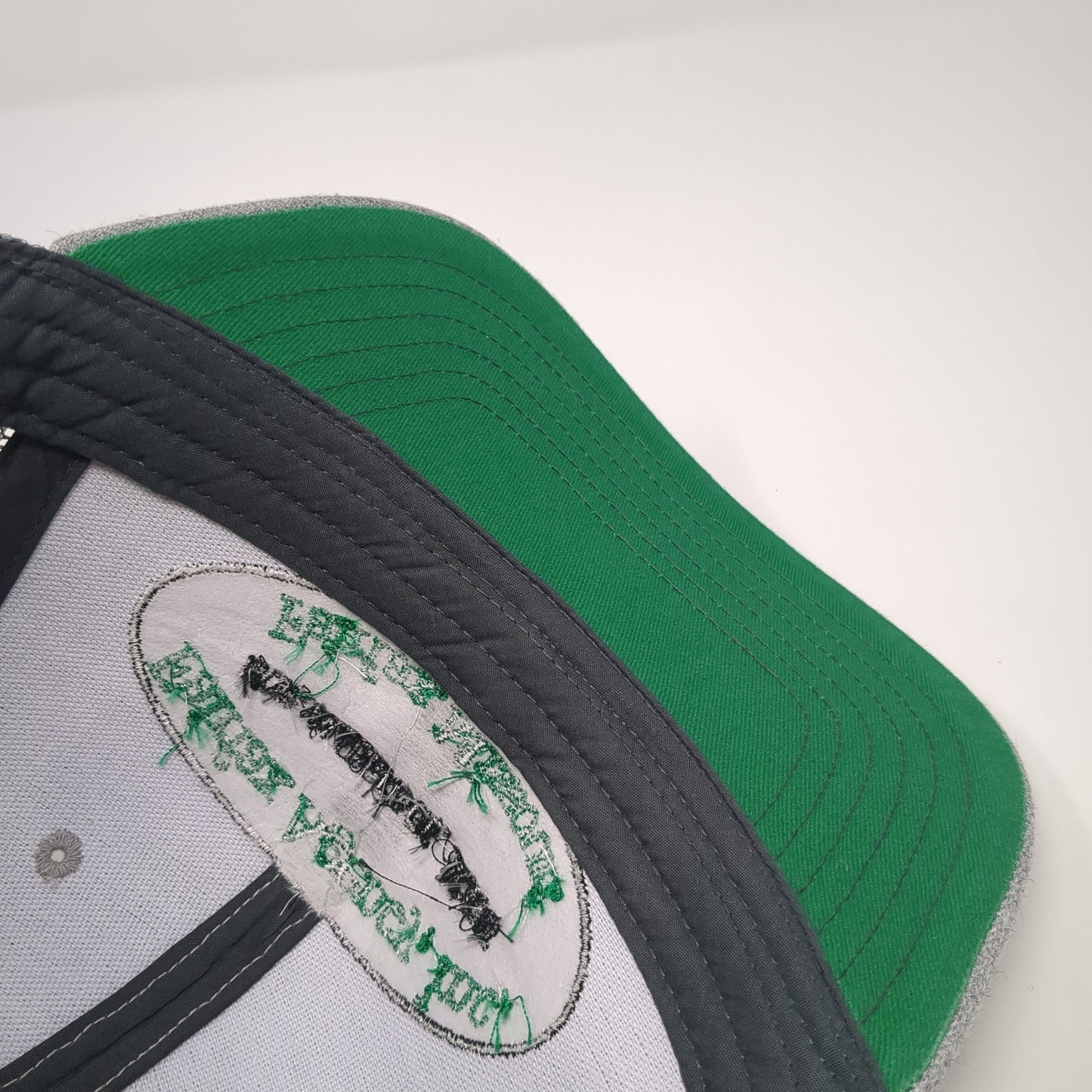 Fairfax Agency Inc Snapback Trucker Hat Gray One Size Mesh Back Vernon