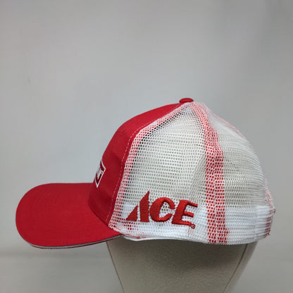 Craftsman ACE Snapback Mesh Back Trucker Hat Red OSFM Embroidered Colorblock