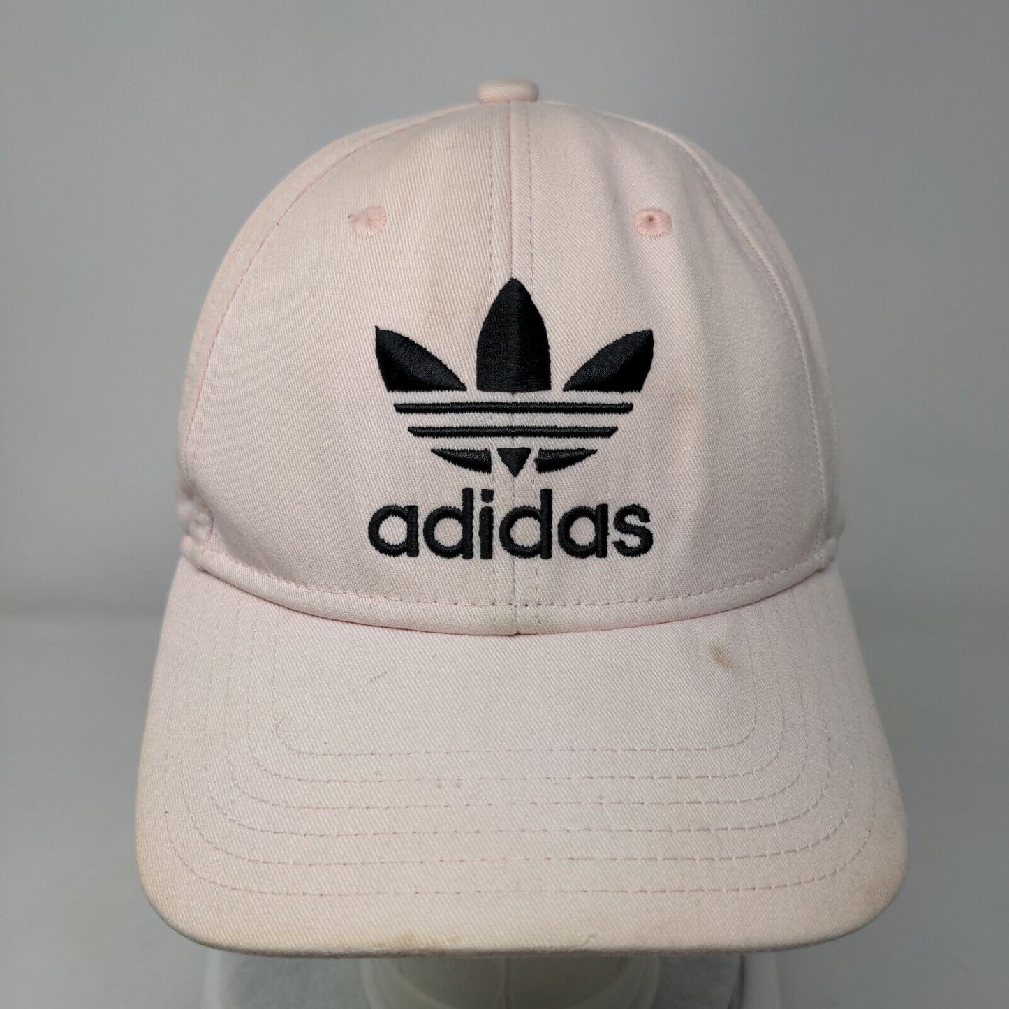 Adidas Trefoil Snapback Hat Pink OSFM Embroidered Adjustable 6 Panel