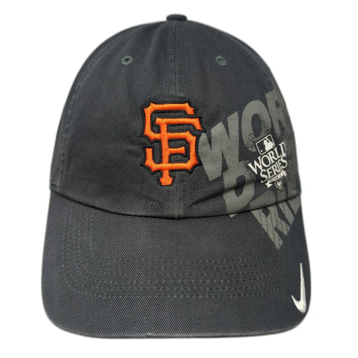 Nike Baseball Cap Gray One Size San Francisco Giants 2010 World Series MLB Hat