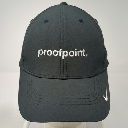 Nike Baseball Cap Black OSFM Dri-Fit Proofpoint Logo Strapback Adjustable Hat
