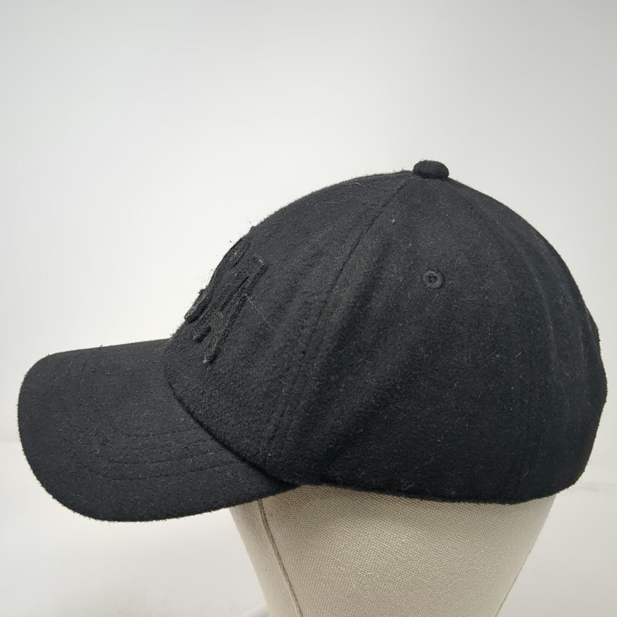 Old Navy Baseball Cap Black One Size USA Embroidery Slideback Curved Brim Hat