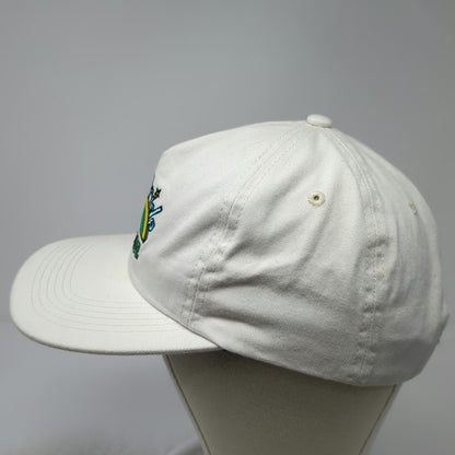 Golf Pride 5 Panel White Hat One Size Snapback Rainbow Worldwide 100% Cotton