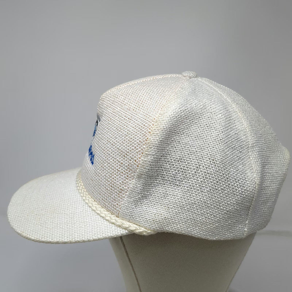 Sportcap 5 Panel White Hat OSFM Sea World 25th Anniversary Snapback Rope Mesh