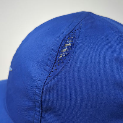Nike Baseball Cap Blue One Size Dri-Fit Featherlight Mesh Strapback Hat Swoosh
