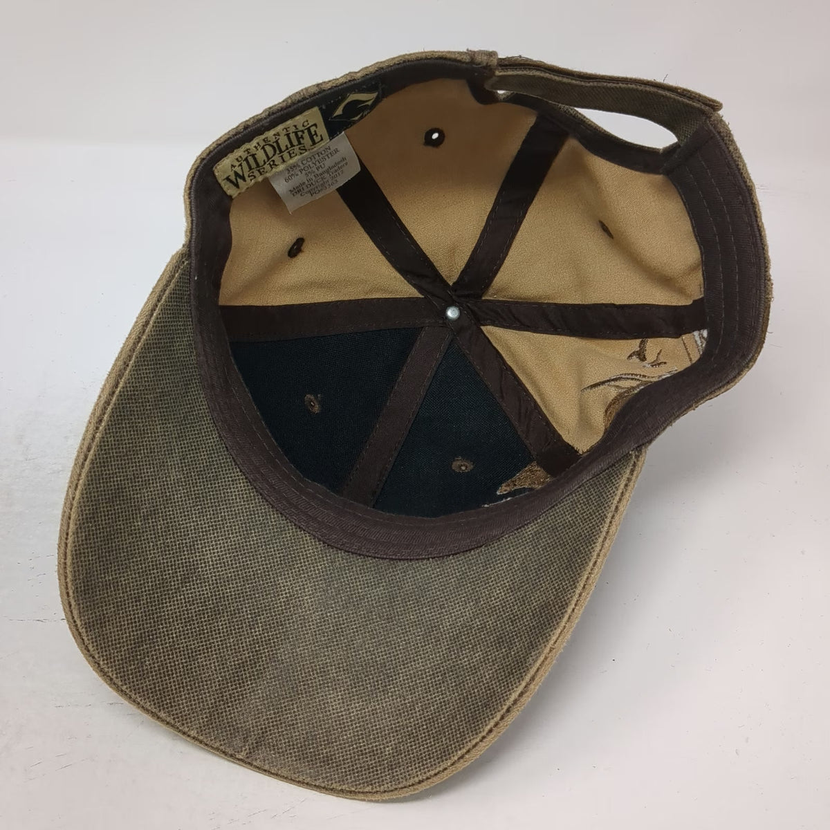Dri Duck Baseball Cap Brown One Size Wildlife Series Hunting Dog Ducks Hat
