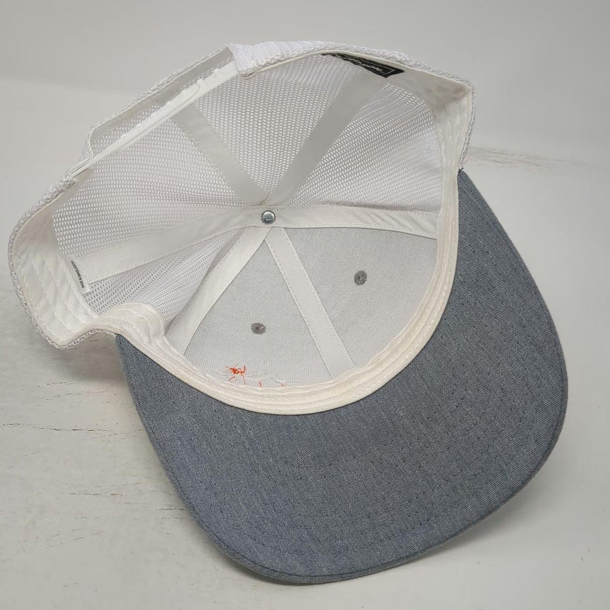 Richardson Venture Mountain Logo Trucker Hat Gray One Size Mesh Snapback 112