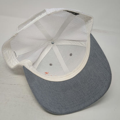 Richardson Venture Mountain Logo Trucker Hat Gray One Size Mesh Snapback 112