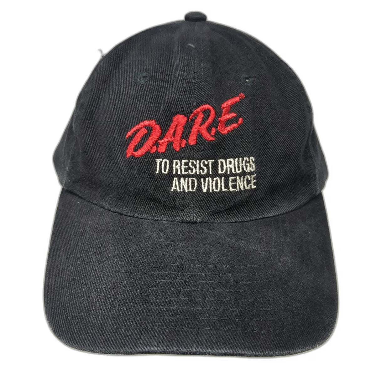 D.A.R.E. To Resist Drugs and Violence Hat Black One Size Baseball Cap Slideback
