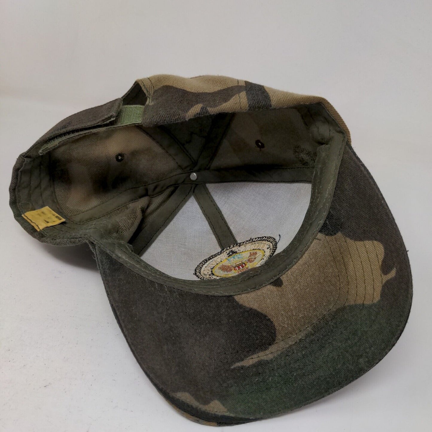 United States Navy Men's Camo Hat Adjustable Embroidered Medallion Logo