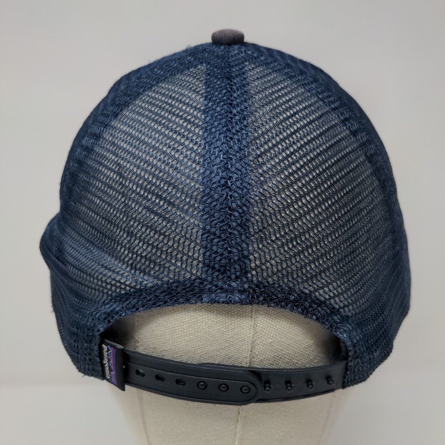 Patagonia Snapback Mesh Back Trucker Hat Blue OSFA Embroidered