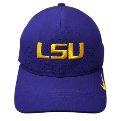 Nike LSU Tigers NCAA Purple One Size Cap Hat Classic 99 Perforated Dri-FIT Tech
