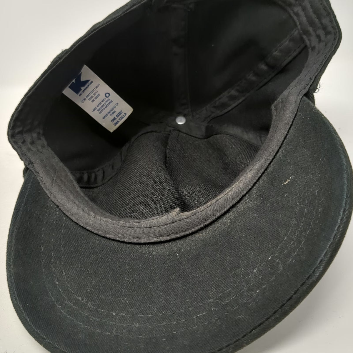 K Accessories 5 Panel Hat Black One Size Sequin Front Strapback Recycled Cap