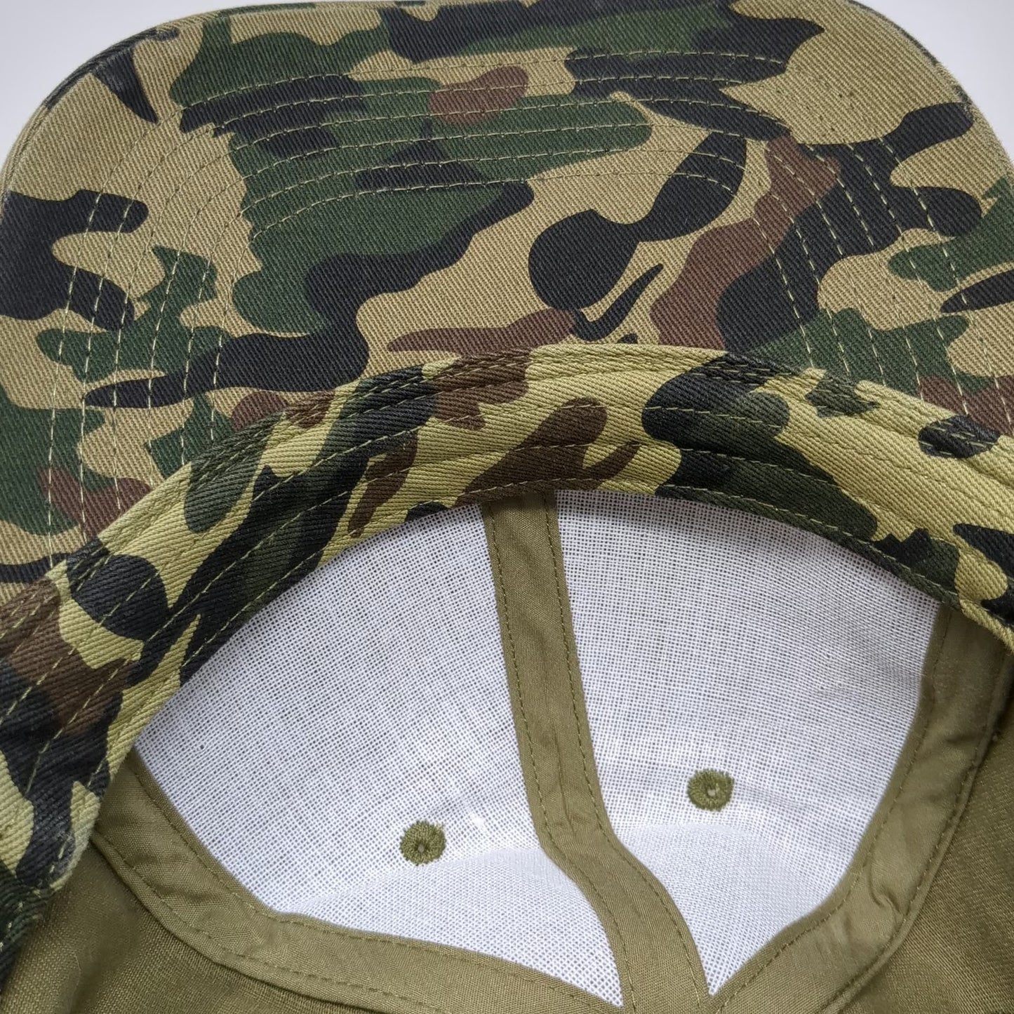 Big X Baseball Cap Green Camo Army of Hope One Size Slideback Hat Cotton Graphic