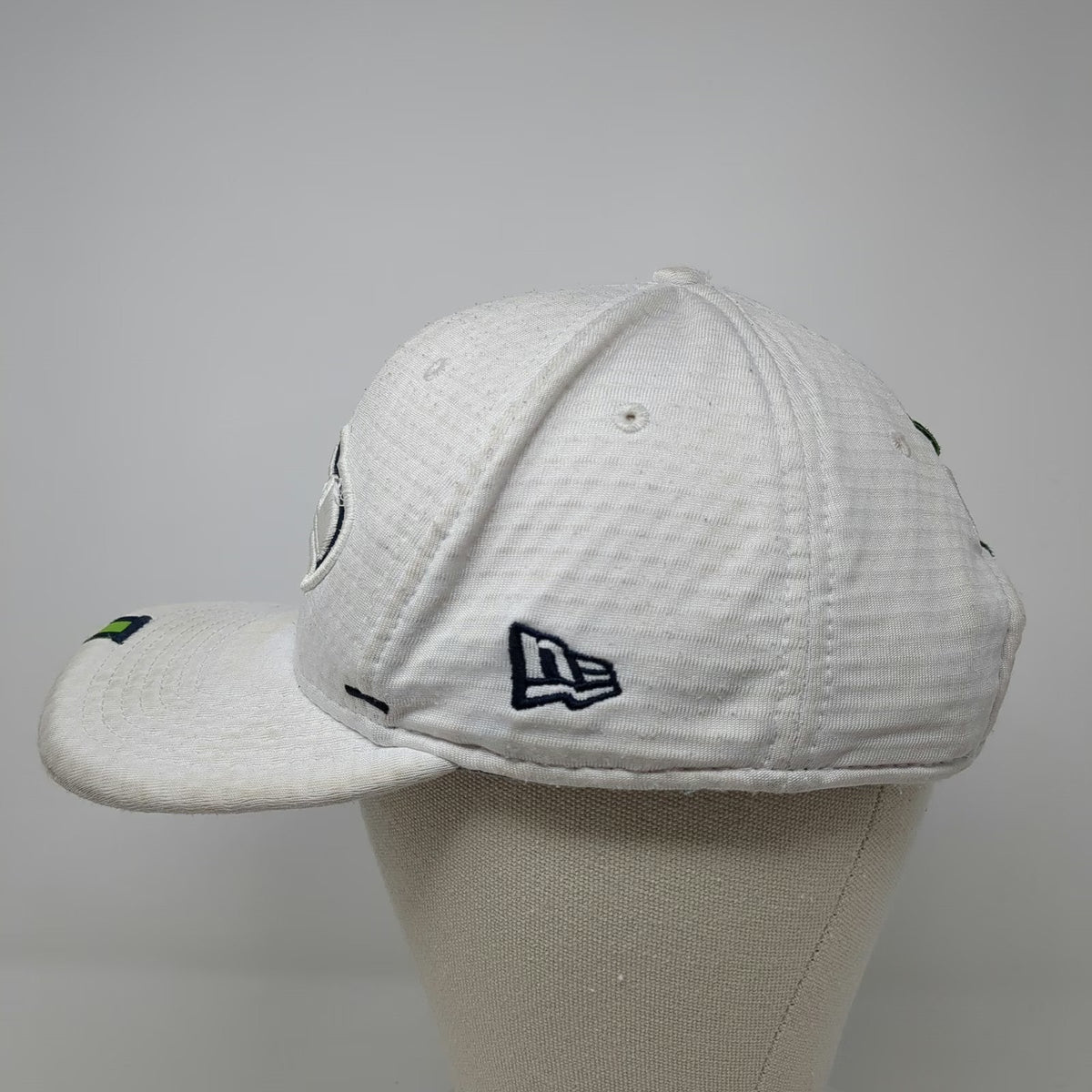 Seattle Seahawks NFL New Era 9FIFTY Snapback Hat White L 100th Anniversary