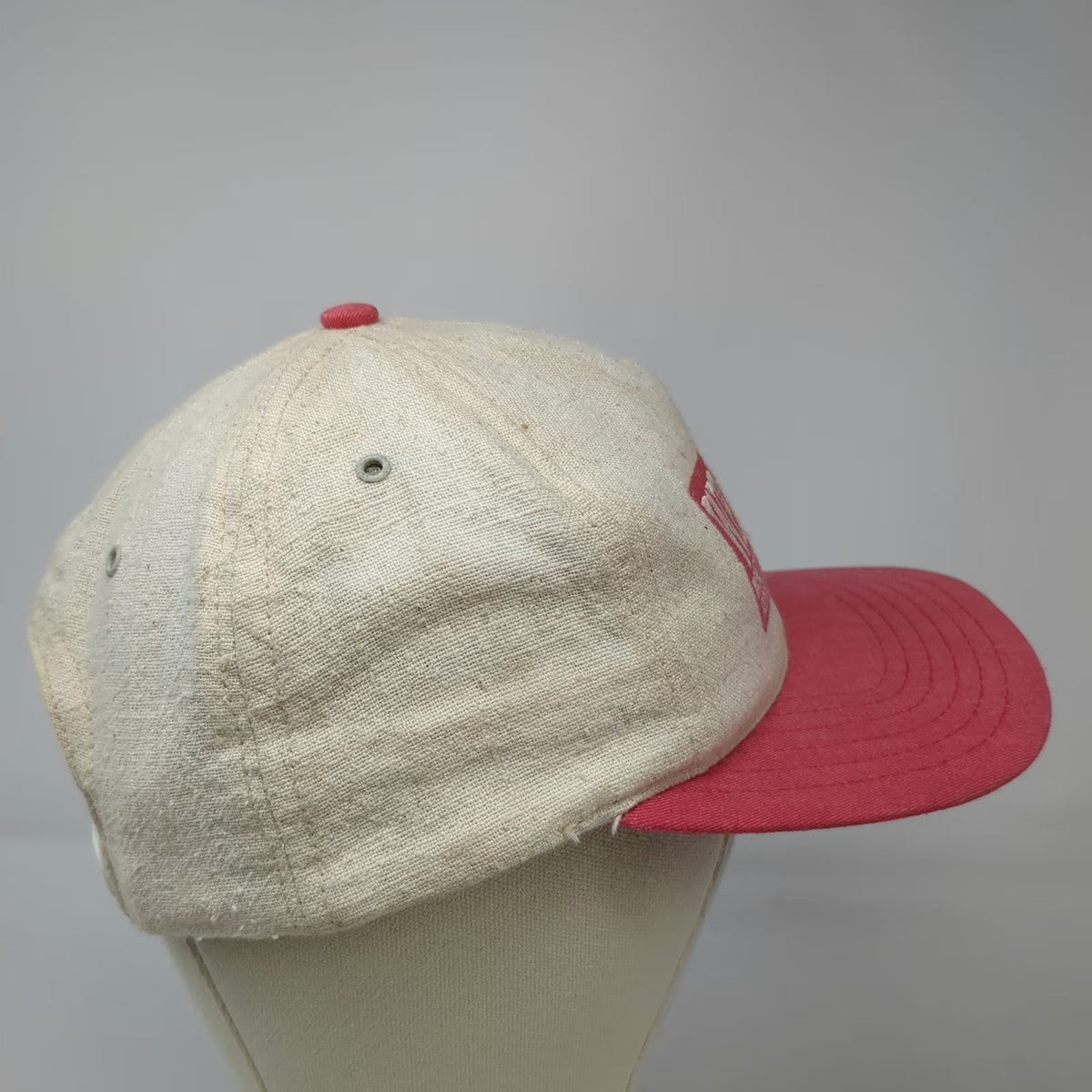 Rodeo America Snapback Hat Beige Pink One Size WPRA Barrel Racing Association