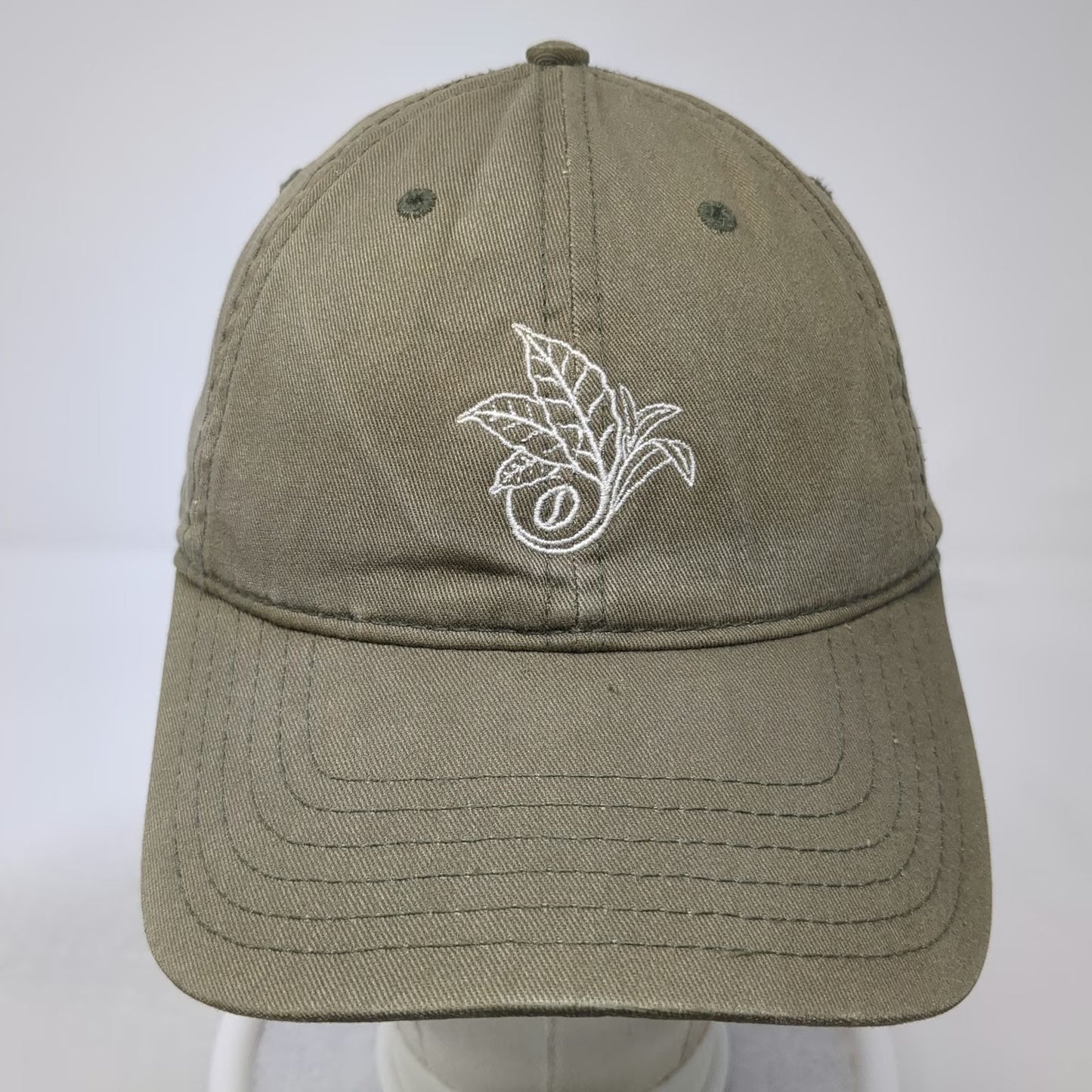 OTTO Baseball Cap Green One Size Coffee Bean Tea Leaf Cotton Slideback Logo hat