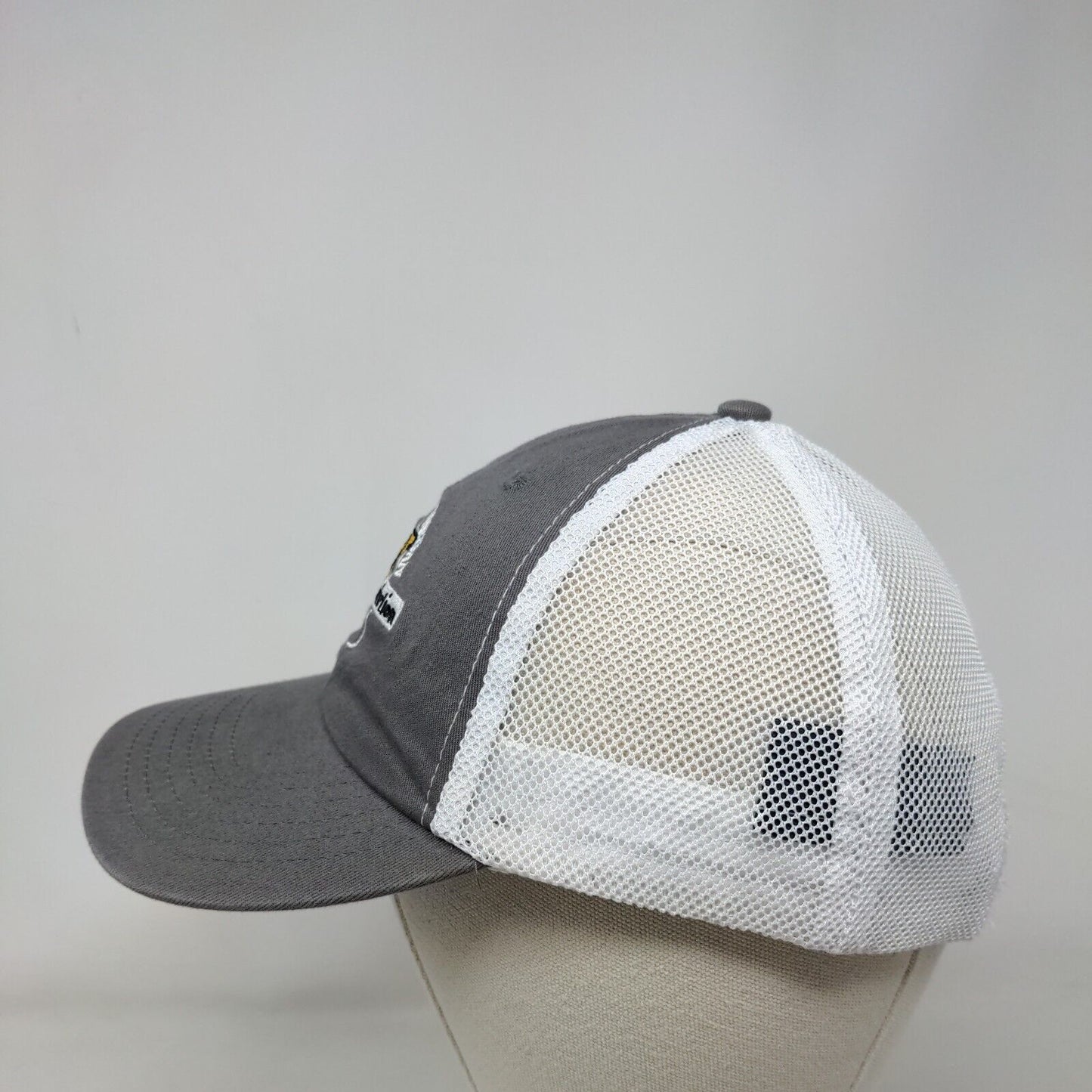 Phillips & Jordan Snapback Mesh Back Trucker Hat Gray One Size Colorblock