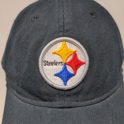 Reebok NFL Men's Slideback Hat Black Size OSFA Embroidered Pittsburgh Steelers