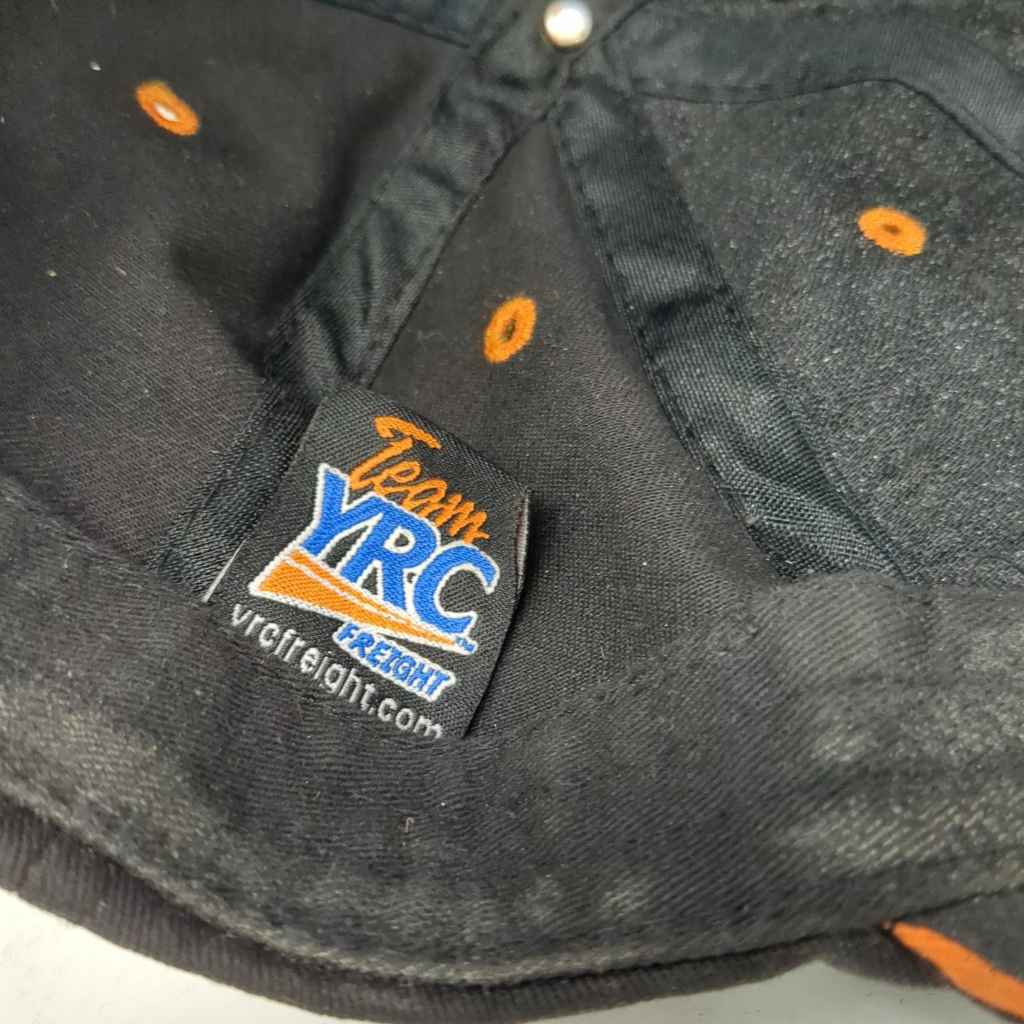 YRC Freight Hat Black One Size Snapback Team Embroidery Logo Trucking Logistics
